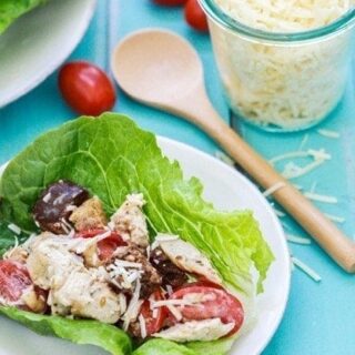 Chicken Caesar Lettuce Wraps