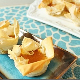 Pumpkin Pie Phyllo Bites
