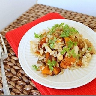 Butternut Squash Apple Rice Bake