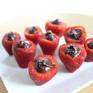 Sea Salt Chocolate Stuffed Strawberries