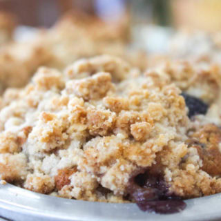 Coffee Cake Blueberry Muffins