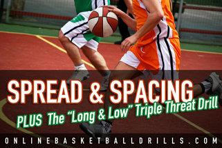 spread and spacing triple threat drill
