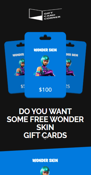 wonder skin generator