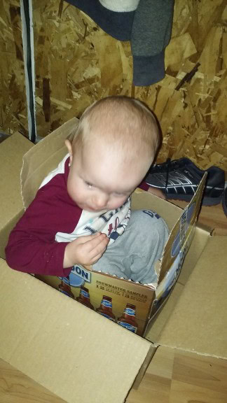 Miles likes small spaces best...