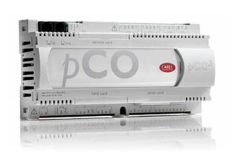 Chiller rebuild showing DIN rail mounted PLC controller