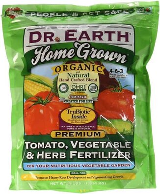 Dr. Earth Organic 5 Tomato, Vegetable & Herb Fertilizer Poly Bag Dr. Earth Organic 5 Tomato, Vegetable & Herb Fertilizer Poly Bag