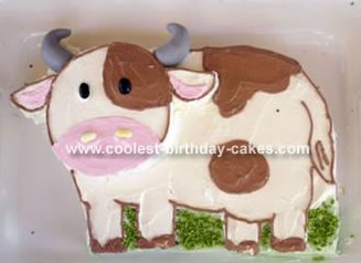 Coolest Homemade Cow Cakes