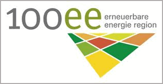 Logo 100 Prozent erneuerbare Energien