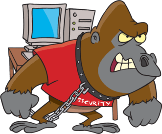 security-cartoon Digital security cartoon