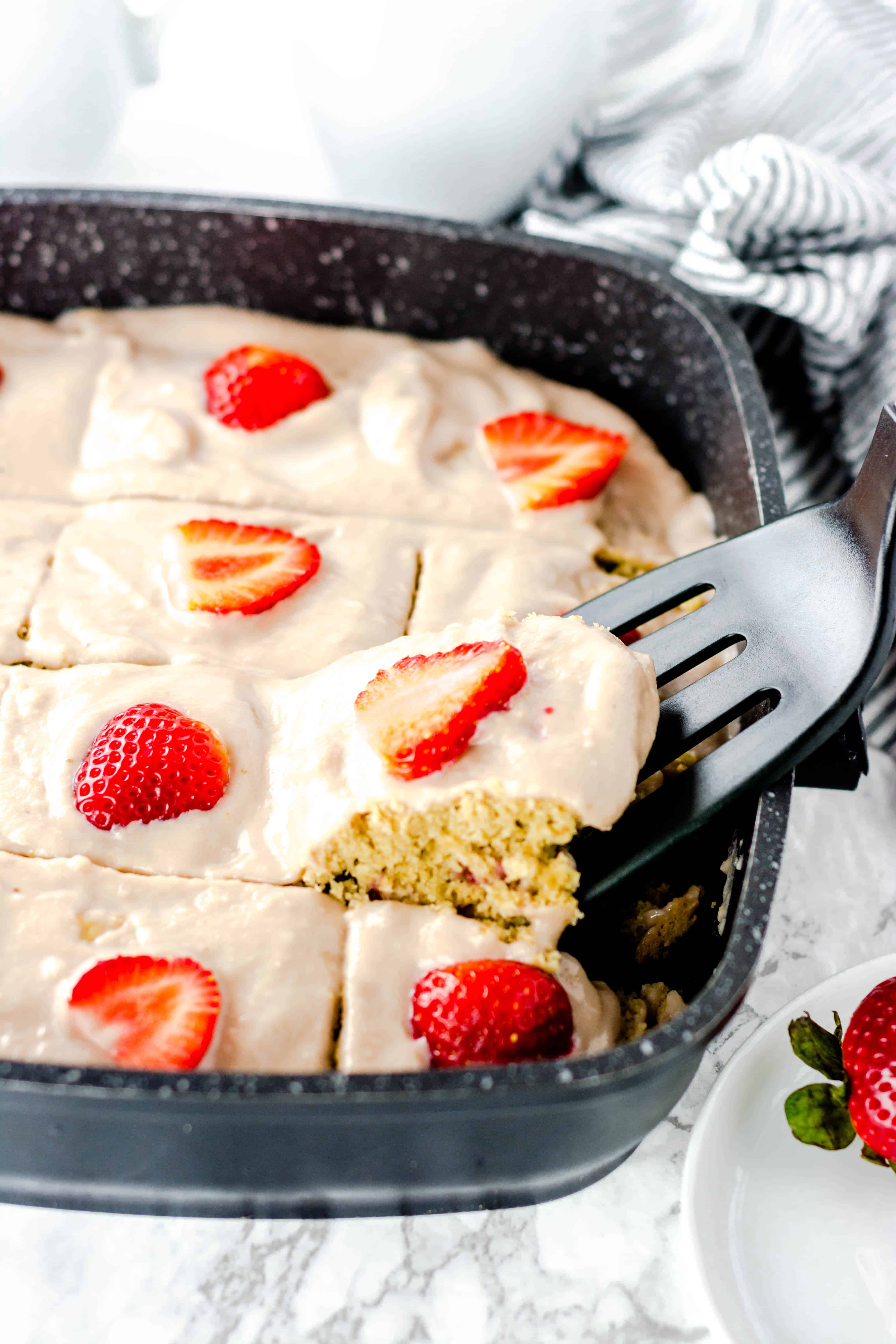 Strawberry Breakfast Cake Healthier Steps