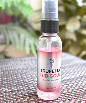 Trufella Hibiscus and argan oil anti frizz hair serum review- all the details about Trufella Hibiscus and Argan oil hair serum