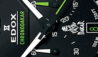 Detail Edox horloge Dakar Detail Edox horloge Dakar