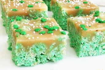 St Patrick's Day desserts: Krispie Treats