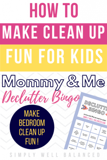 Fun Kids Declutter Bingo Game