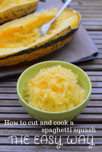 How to cook and cut a spaghetti squash