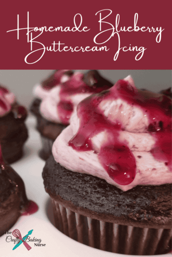 Blueberry buttercream icing