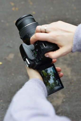 Filming top down in portrait