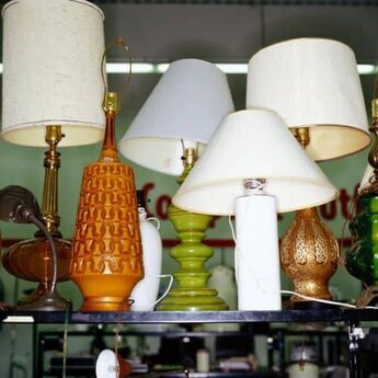 Thrift shopping for lamps