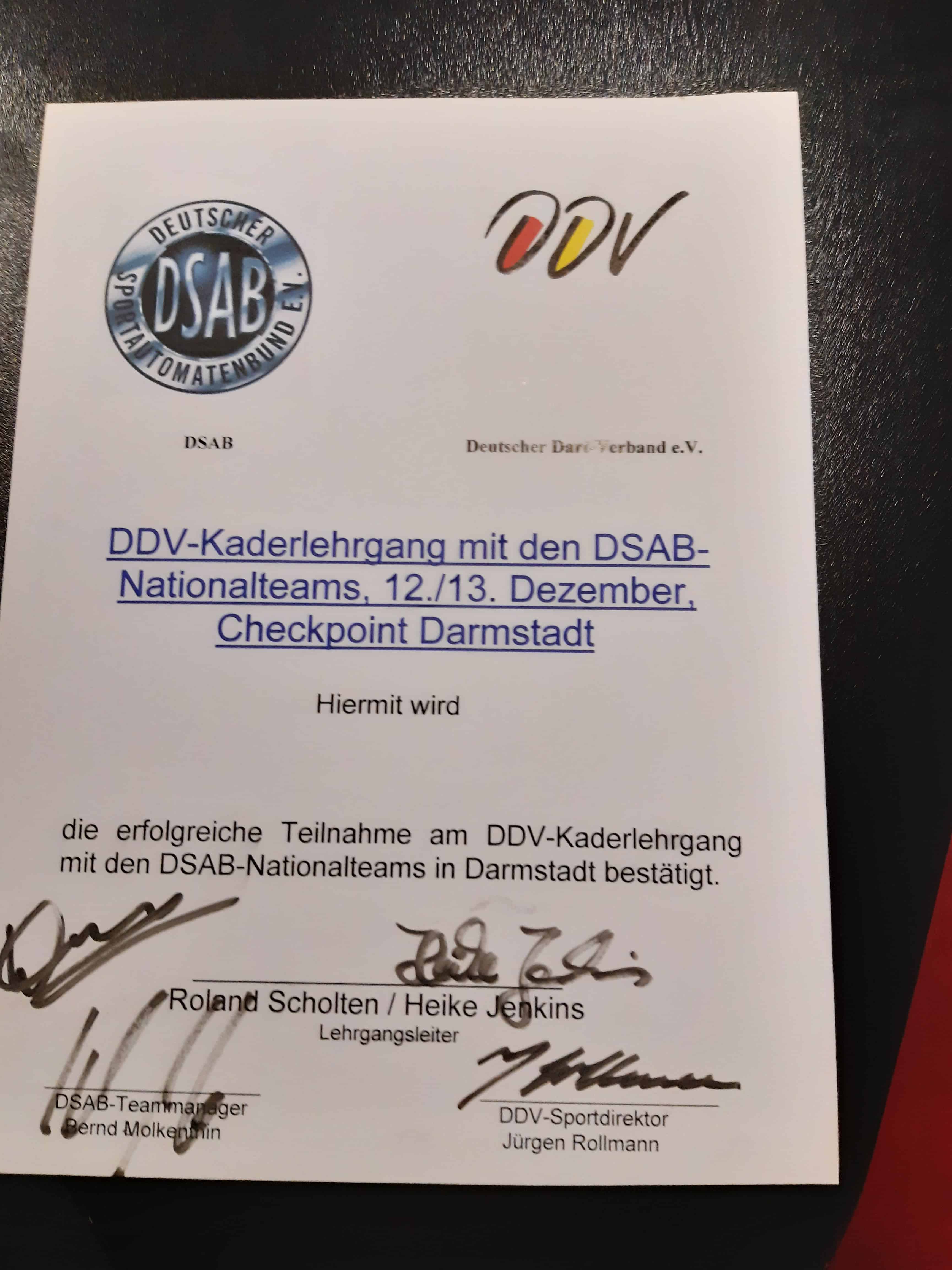 Teilnehmerurkunde