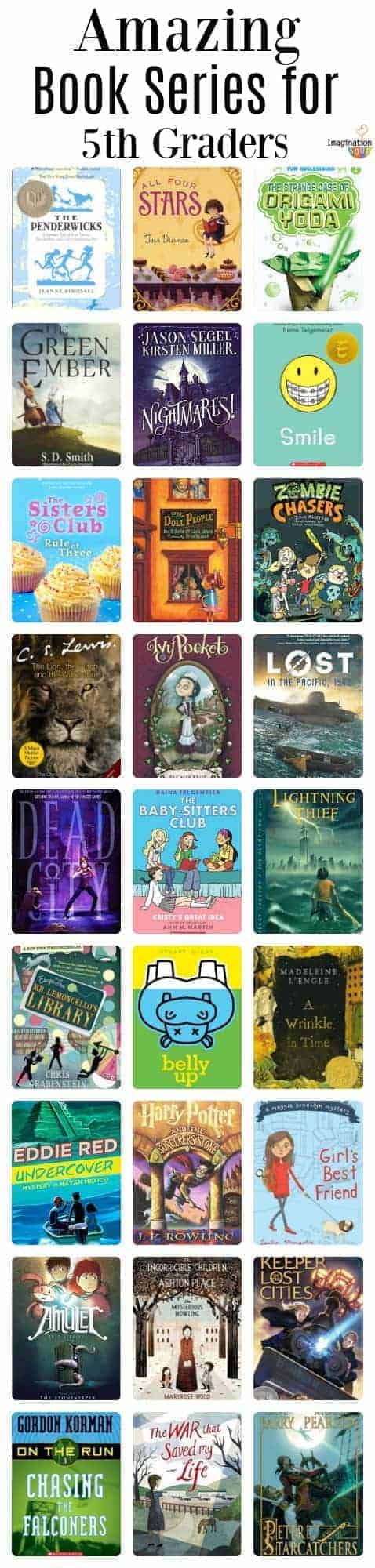 Keep your 5th graders reading with a good book series like one of these! (10 year olds)