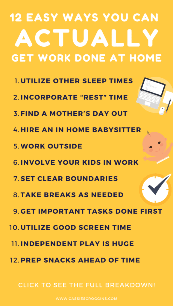 how to work at home with kids