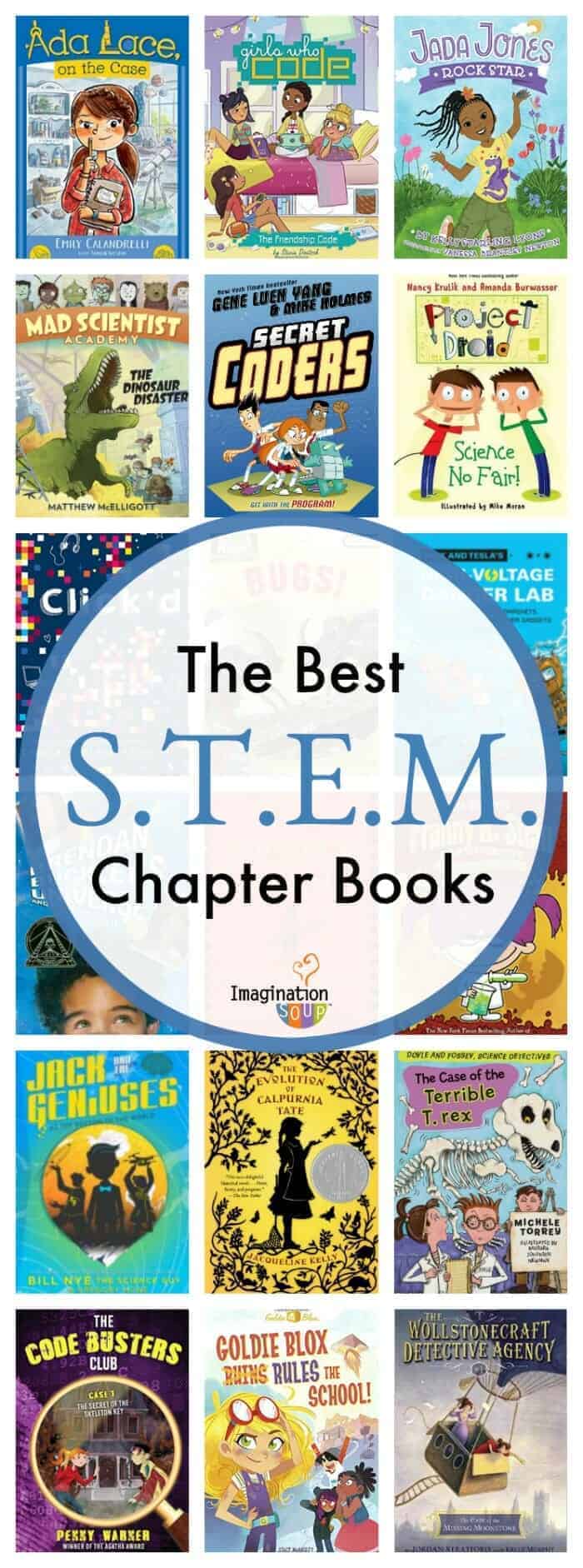 25 Best STEM (STEAM) Chapter Books for Kids #kids #childrensbooks
