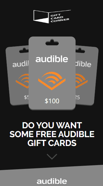 Free Audible Codes Free Audible Promo Codes 2021 Gift Card Corner