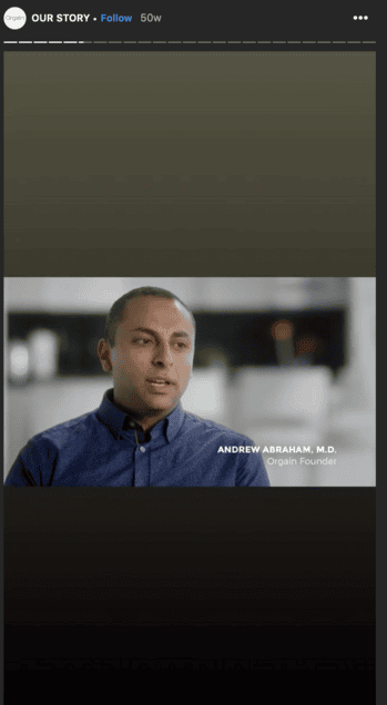 Our story social media