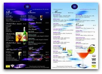 How to Run a Bar - Drink Menus