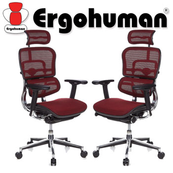 Scaune ergonomice Ergohuman v2 Plus Elite culoare bordo Scaune ergonomice Ergohuman v2 Plus Elite culoare bordo