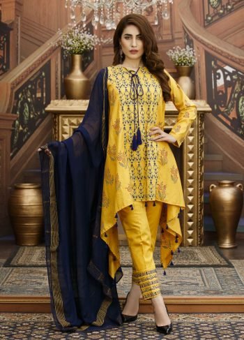 Silk dress top designs pakistani 2018