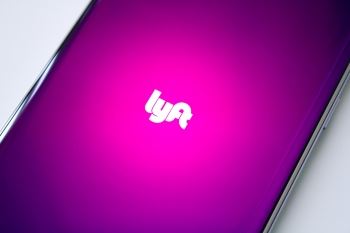 Lyft App on Cell Phone