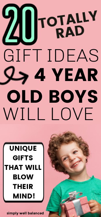 Unique and unusual gifts for 4 year old boys