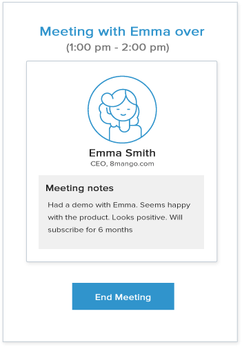 mobile crm - meeting notes