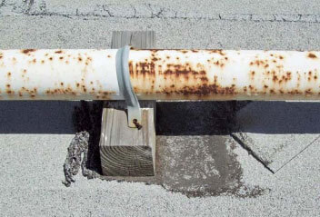 Vibration and Movement damage from non penetrating support