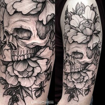 tatuajes-de-calaveras-con-rosas