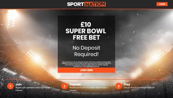 Super Bowl £10 Free Bet No deposit