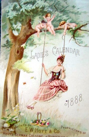 Vintage image - lady on swing www.vintagerio.com
