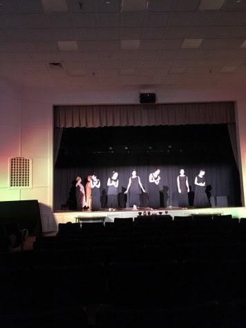 chorus in Medea dancing for interlude between scenes.