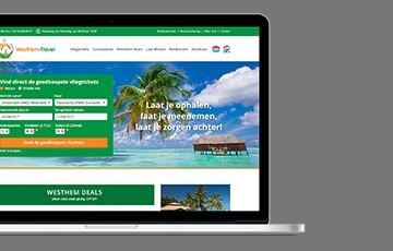 Ons werk Westhem Travel webdesign
