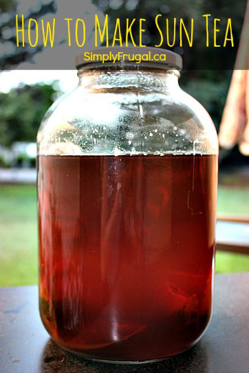 How to make sun tea