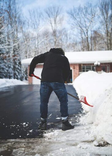 Driveway Pavement - Snow Shovel