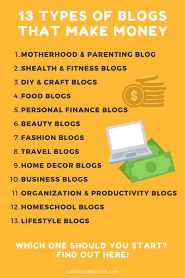 13 types of blogs that make money
