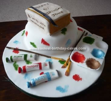Coolest Homemade Artist Palette Cakes