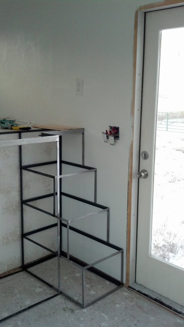Here is the stair frame
