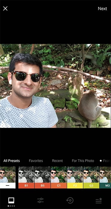 VSCO Interface