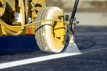 parking lot striping process