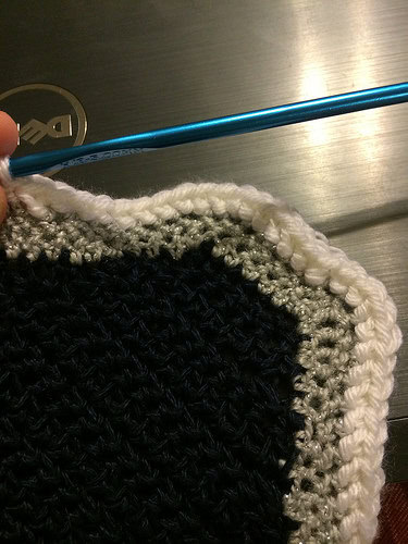 With both rows of trim