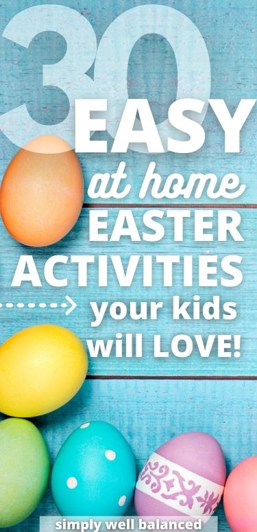 Easy at home Easter Activities for kids