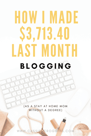 full time blog income report